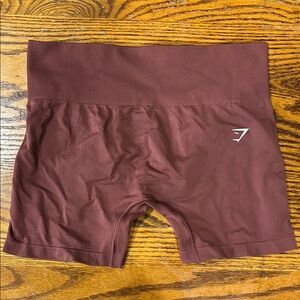 Gymshark Maroon High-Waisted Shorts
